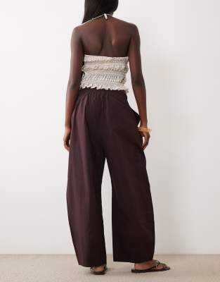 Arket Pure Cotton Pull On Pants In Multi