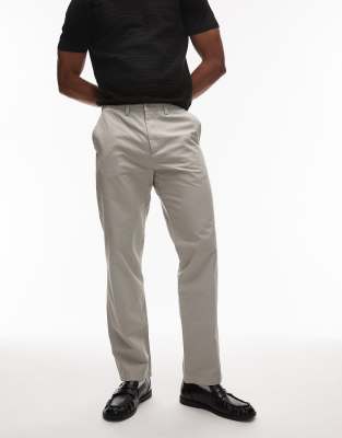 Arket ARKET pure cotton relaxed chino trousers in beige-Neutral