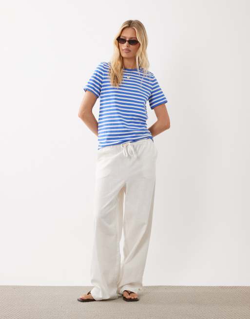 ARKET pure cotton t-shirt in blue stripe, 2 of 4