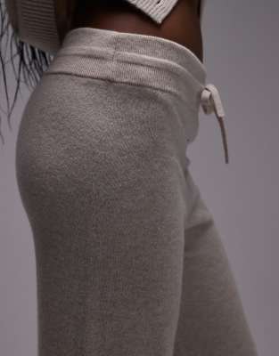 Arket Pure Knit Pants With Pull-on Waist In Neutral