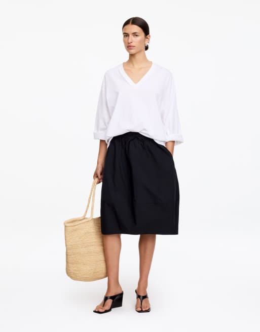 ARKET pure raffia straw large tote in natural beige, 3 of 3