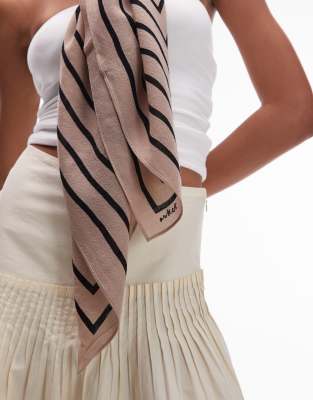 Arket Pure Wool Thin Printed Scarf