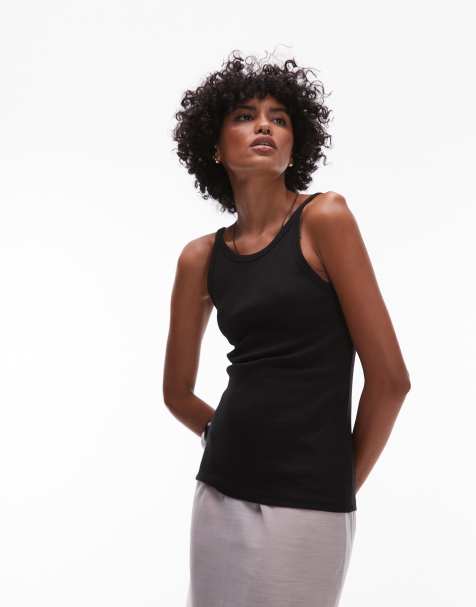 ARKET racer strappy singlet in black - view 1