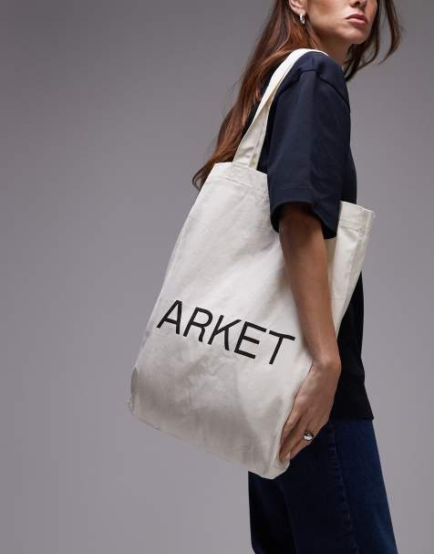 ARKET - Råhvid mulepose i kanvas - view 1