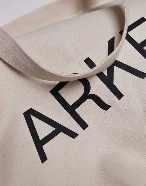 ARKET - Råhvid oversized tote-taske i kanvas, 4 af 4