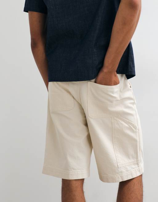 ARKET - Råhvide tømrer-denimshorts, 5 af 5