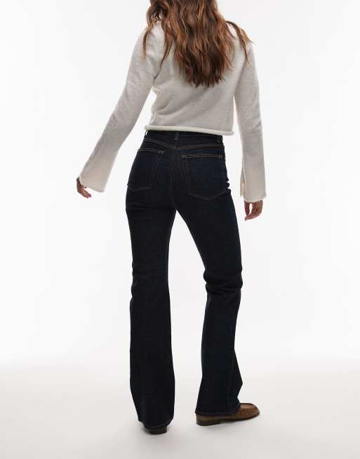 ARKET Rain slim flare jeans in clean rinse wash indigo
