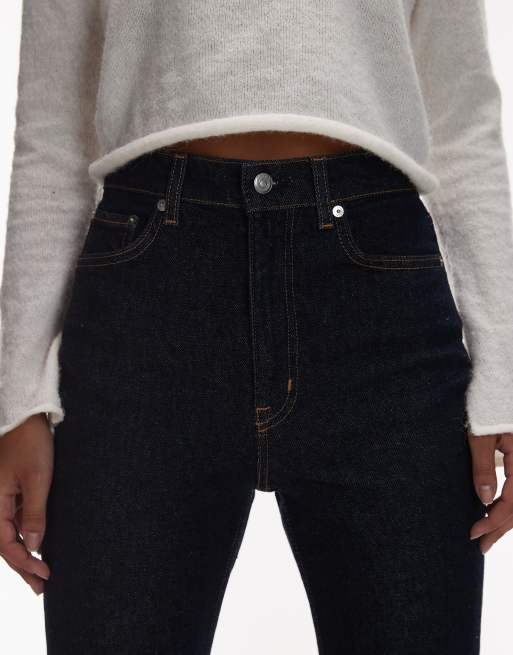 ARKET Rain slim flare jeans in clean rinse wash indigo