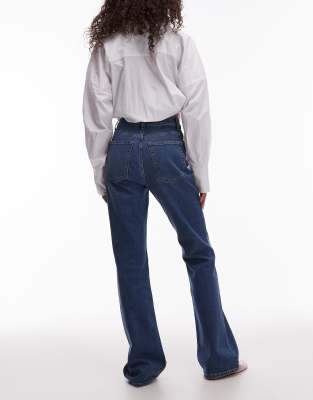Arket Rain Slim Flare Jeans In Blue