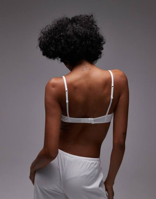 ARKET - Reggiseno morbido in cotone bianco, 2 di 4