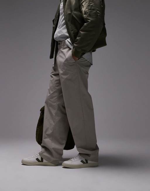 ARKET relaxed chino pants in dark beige, 2 of 5
