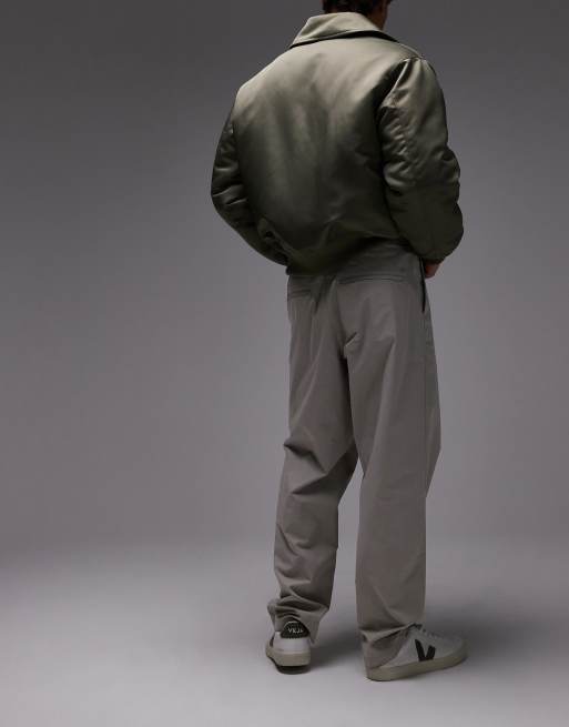 ARKET relaxed chino pants in dark beige, 3 of 5