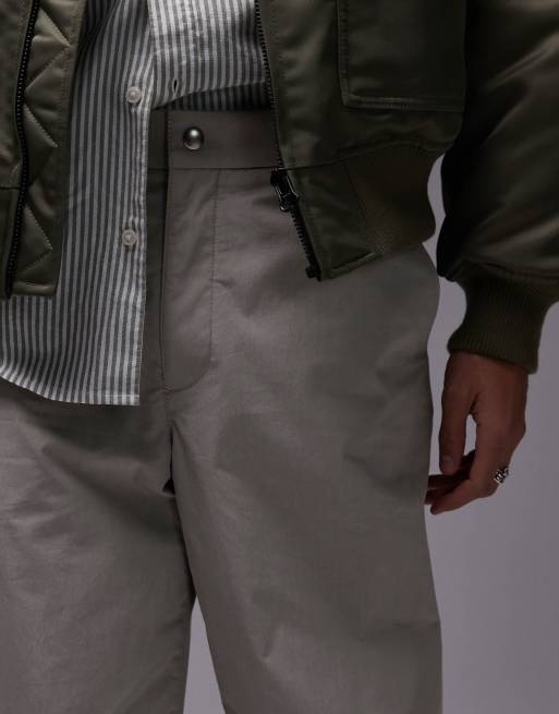 ARKET relaxed chino pants in dark beige, 4 of 5