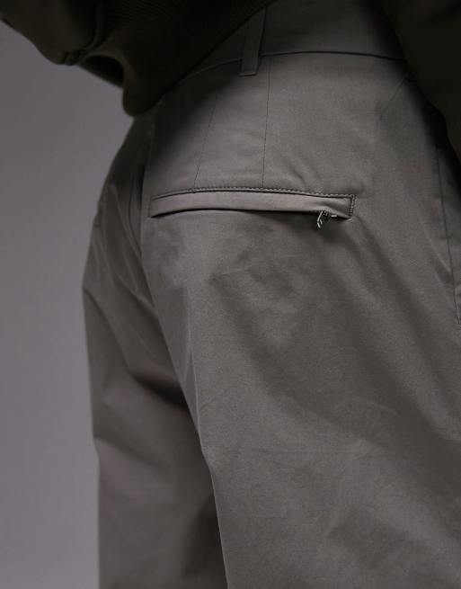 ARKET relaxed chino pants in dark beige, 5 of 5