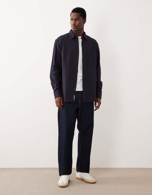 ARKET – Relaxed-Fit-Flanellhemd in kariertem Blau, 2 von 5