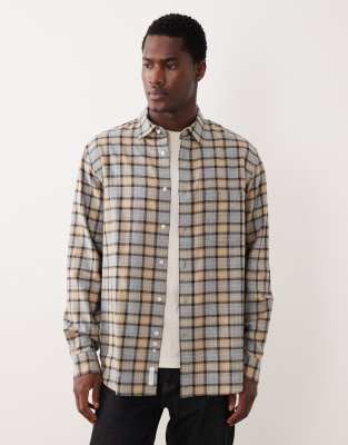 Arket Relaxed Fit Flannel Shirt In Multi