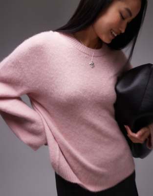 ARKET - Relaxed-Fit-Sweatshirt in Rosa aus superweichem Alpaka-Wollmix