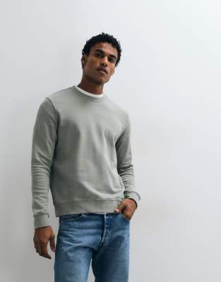 Arket Relaxed Terry Sweatshirt In Blue