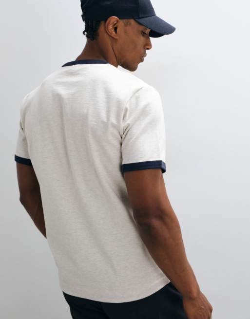ARKET Retro-Fit-Ringer-T-Shirt in Weiß, 4 von 5