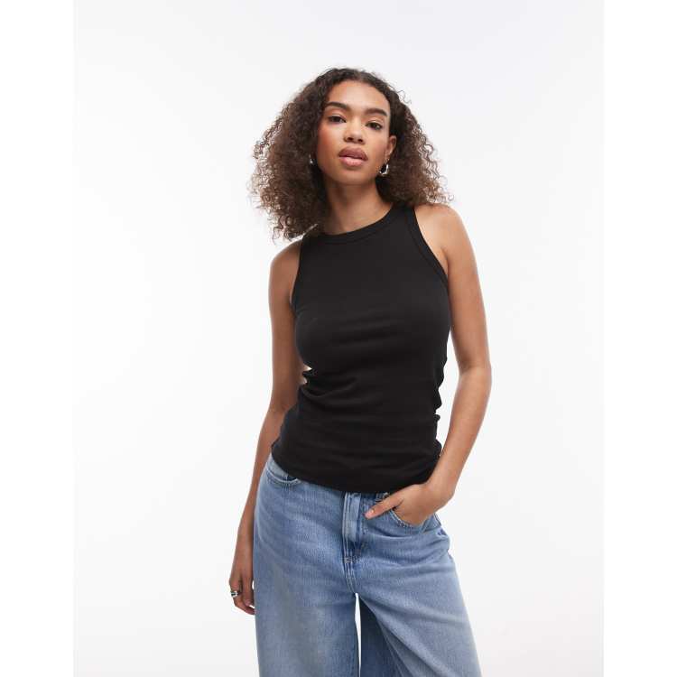 リムアーク RIM.ARK Tank set knit tops （BLK） Scoop 2way neckline tank スコープツーウェイネックライン