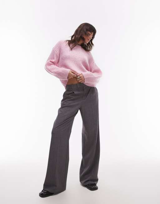 ARKET rich wool knitted sweater with mohair in pink