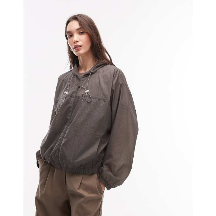 More Like: ARKET ripstop windbreaker jacket in dark gray | ASOS