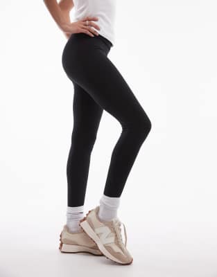 ARKET - Schmal geschnittene Leggings aus super elastischem Jersey in Schwarz