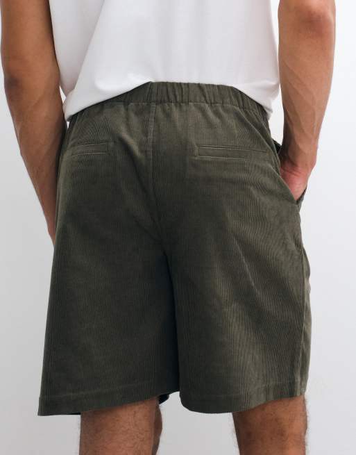ARKET – Ściągane na sznurek szorty w kolorze khaki, 5 z 5