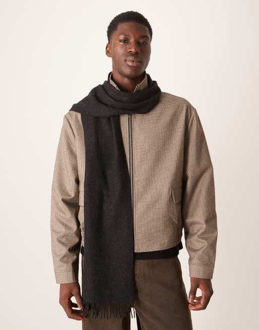 ARKET - Sciarpa premium nera con frange