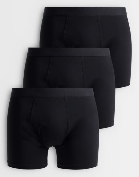 ARKET set di 3 boxer trunk premium in misto cotone nero - view 1