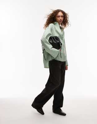 Arket Shirt With Deep Cuffs In Green