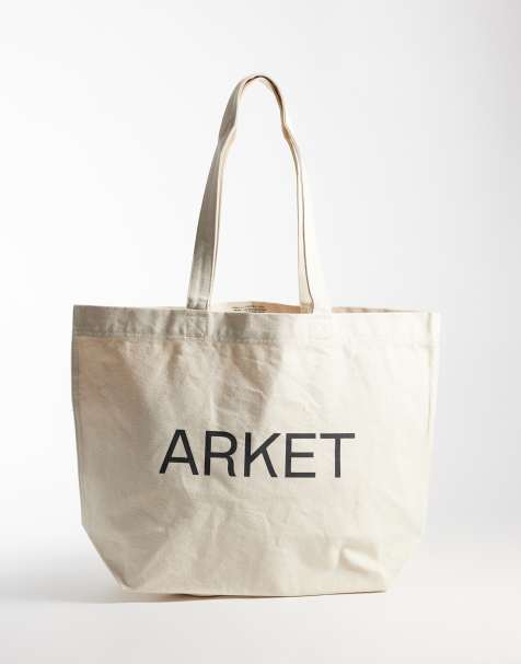 ARKET shopper tote bag in off-white - view 1