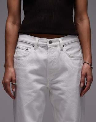 ARKET Shore low waist relaxed boyfriend fit jeans in white
