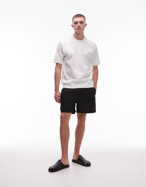ARKET - Short en lin avec cordon de serrage - Noir 