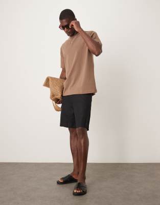ARKET - Short pur lin - Noir