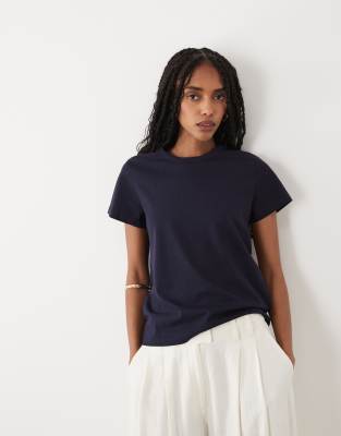 Arket Slim Fit Short Sleeve T-shirt In Blue