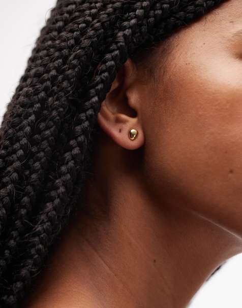 ARKET small stud earrings in gold tone - view 1