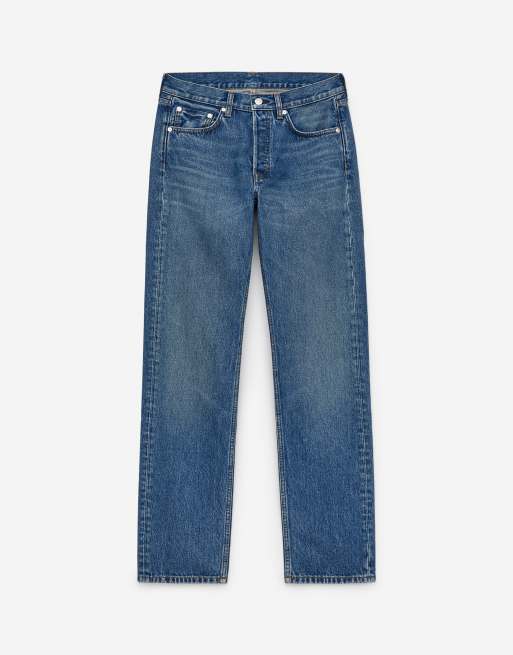 ARKET – Snow – Ciemnoniebieskie jeansy z prostymi nogawkami, 3 z 5