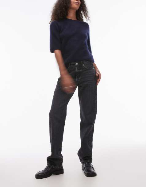 ARKET Snow straight leg jeans in washed gray - view 1