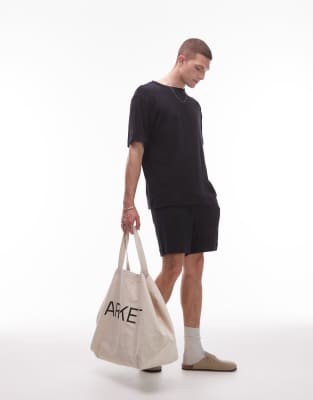 ARKET SOFT TOUCH TERRYCLOTH OVERSIZED T-SHIRT 