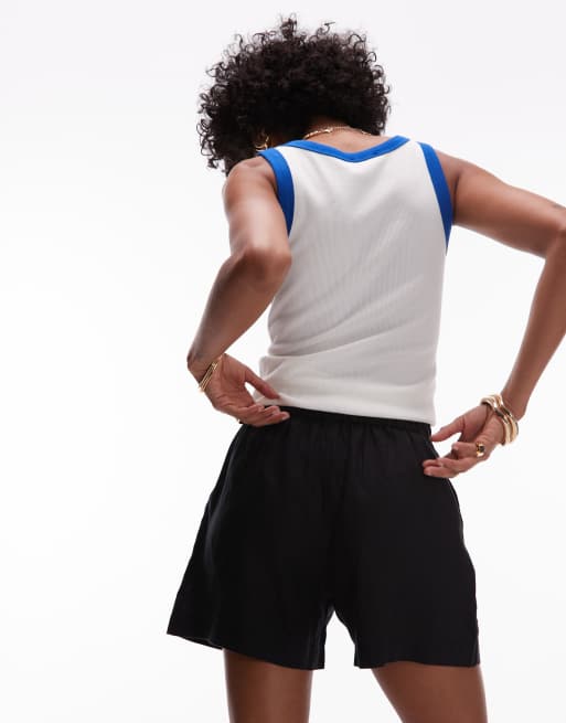 ARKET - Sorte pull-on shorts i hør, 3 af 5