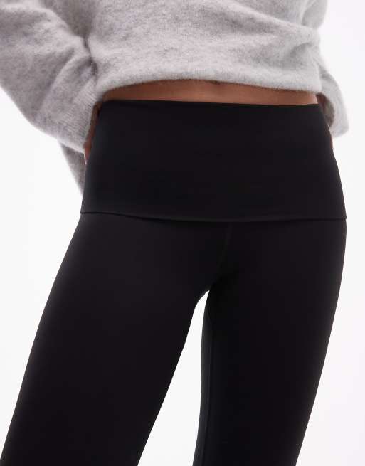 ARKET - Sorte superbløde skinny-leggings med stretch, svaj og bredt taljebånd, 5 af 5