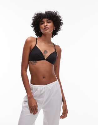 ARKET - Soutien-gorge en coton doux - Noir - view 1