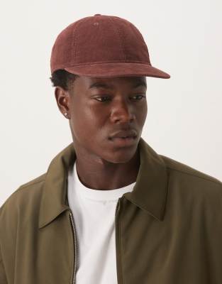 Arket Standard Fit Cord Cap In Red