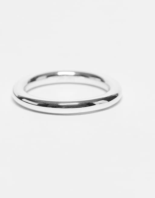 ARKET sterling silver minimal cylinder ring