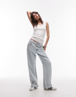 Arket Stretch Ribbed Jersey Fitted Tank Top With Scoop Neck