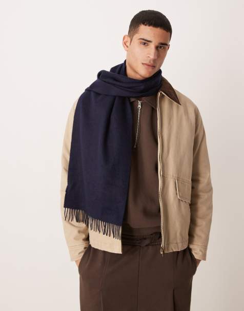 ARKET – Strickschal in Marineblau - view 1