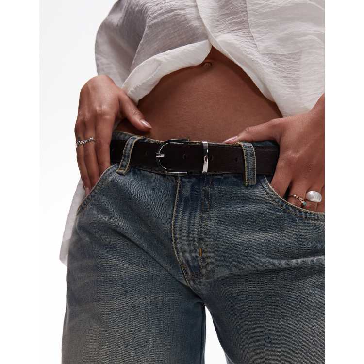 silver buckle asos buckle belt