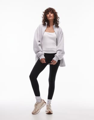 Arket Super Stretch Jersey Close Fit Leggings In Black