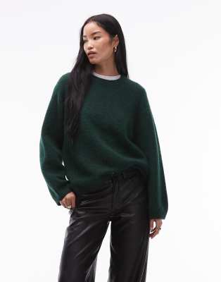 ARKET - Superweicher Relaxed Fit-Pullover aus Alpakawolle-Woll-Mix in Grün